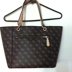 GUESS BROWN PURSE BAG TOTE
